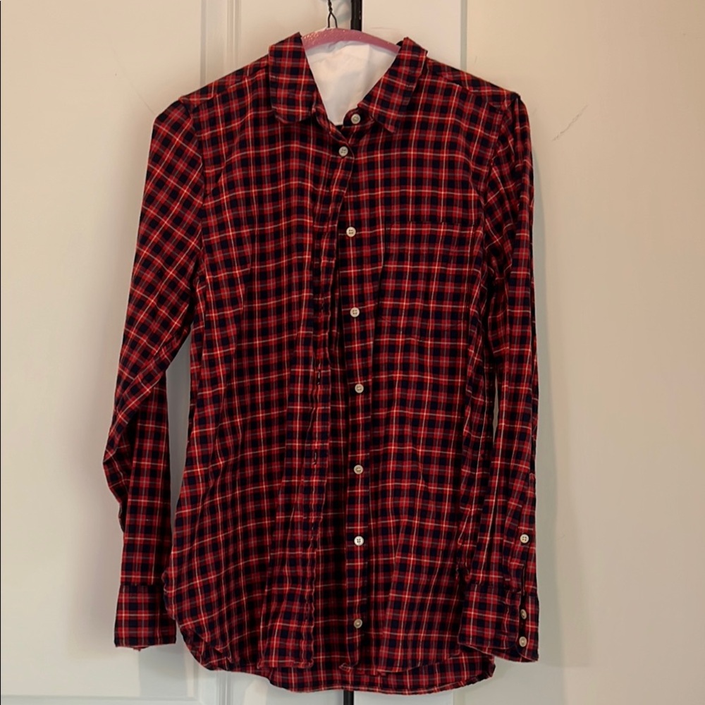Red and Black Plaid Women’s Shirt